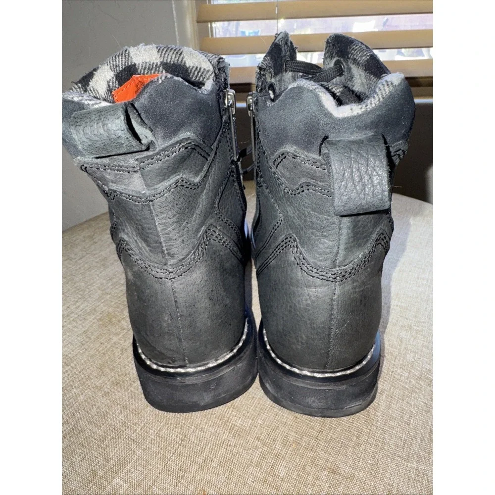 Harley Davidson Black Leather Motorcycle Boots Style 96006 SZ 9.5 M
